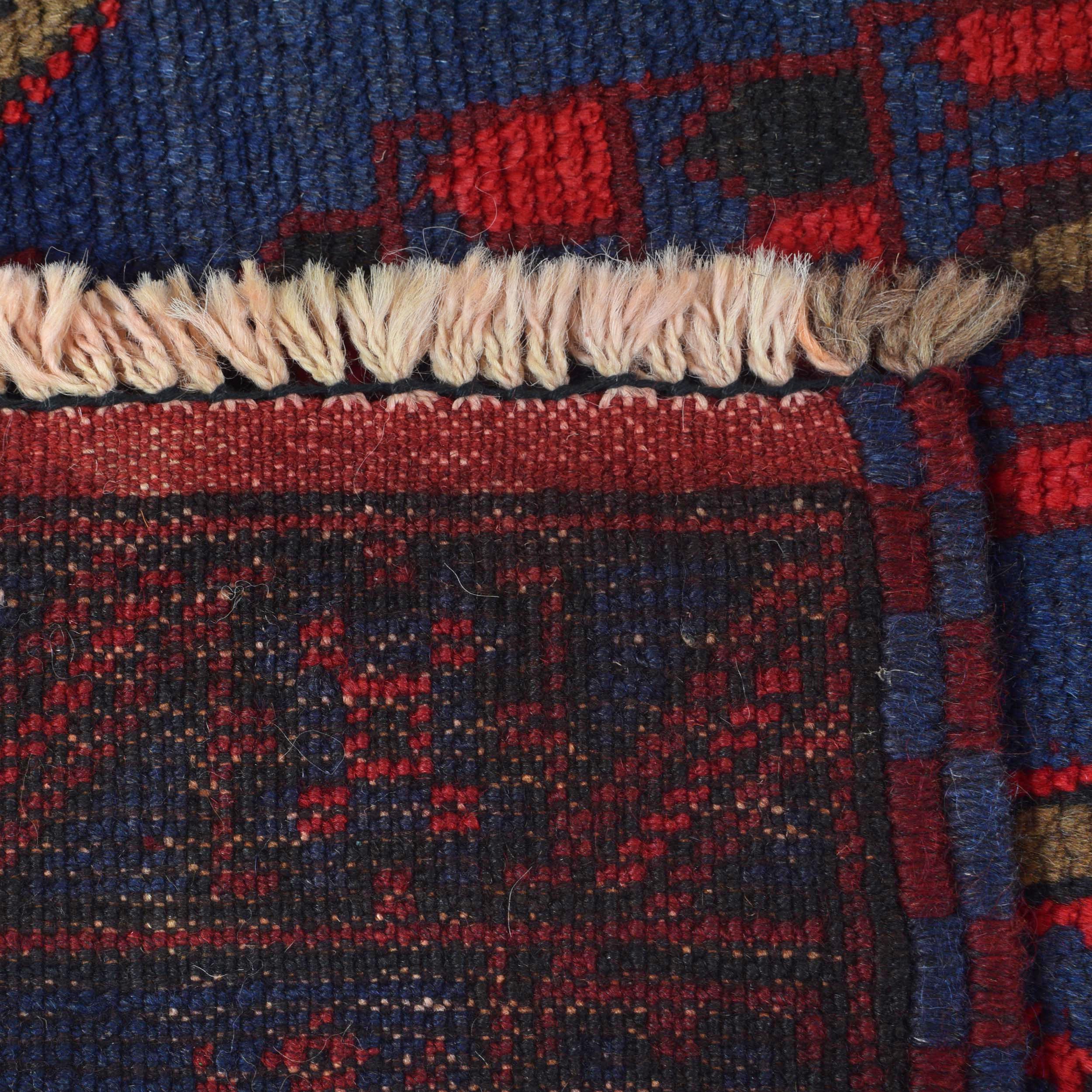 Afghan Handcrafted Prayer Rug 4.6x2.7 ft