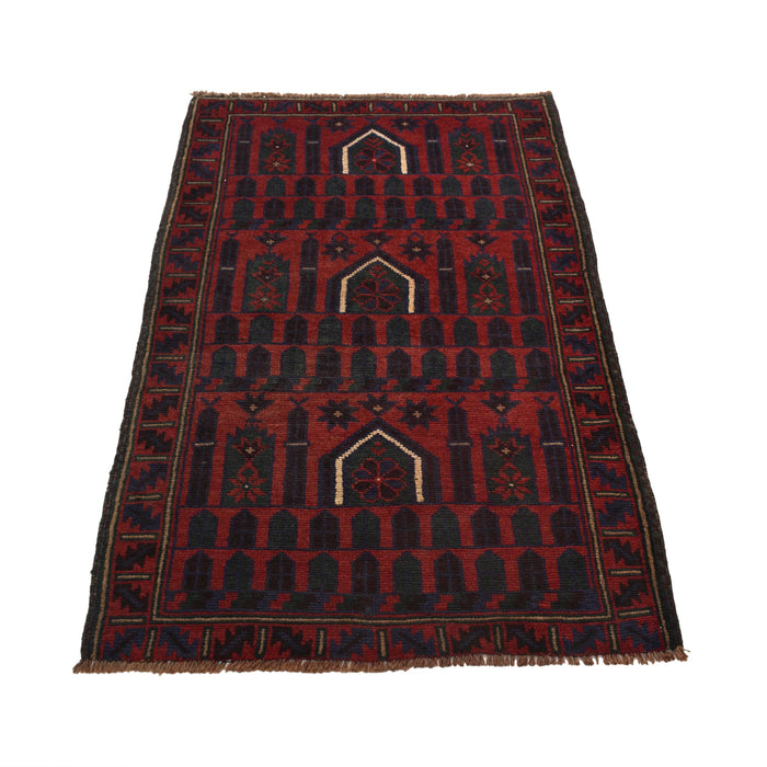 Prayer Mat Afghan Heritage 4.6x2.9 ft