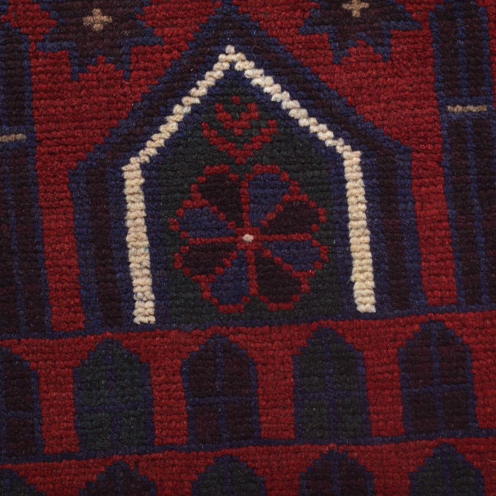 Prayer Mat Afghan Heritage 4.6x2.9 ft