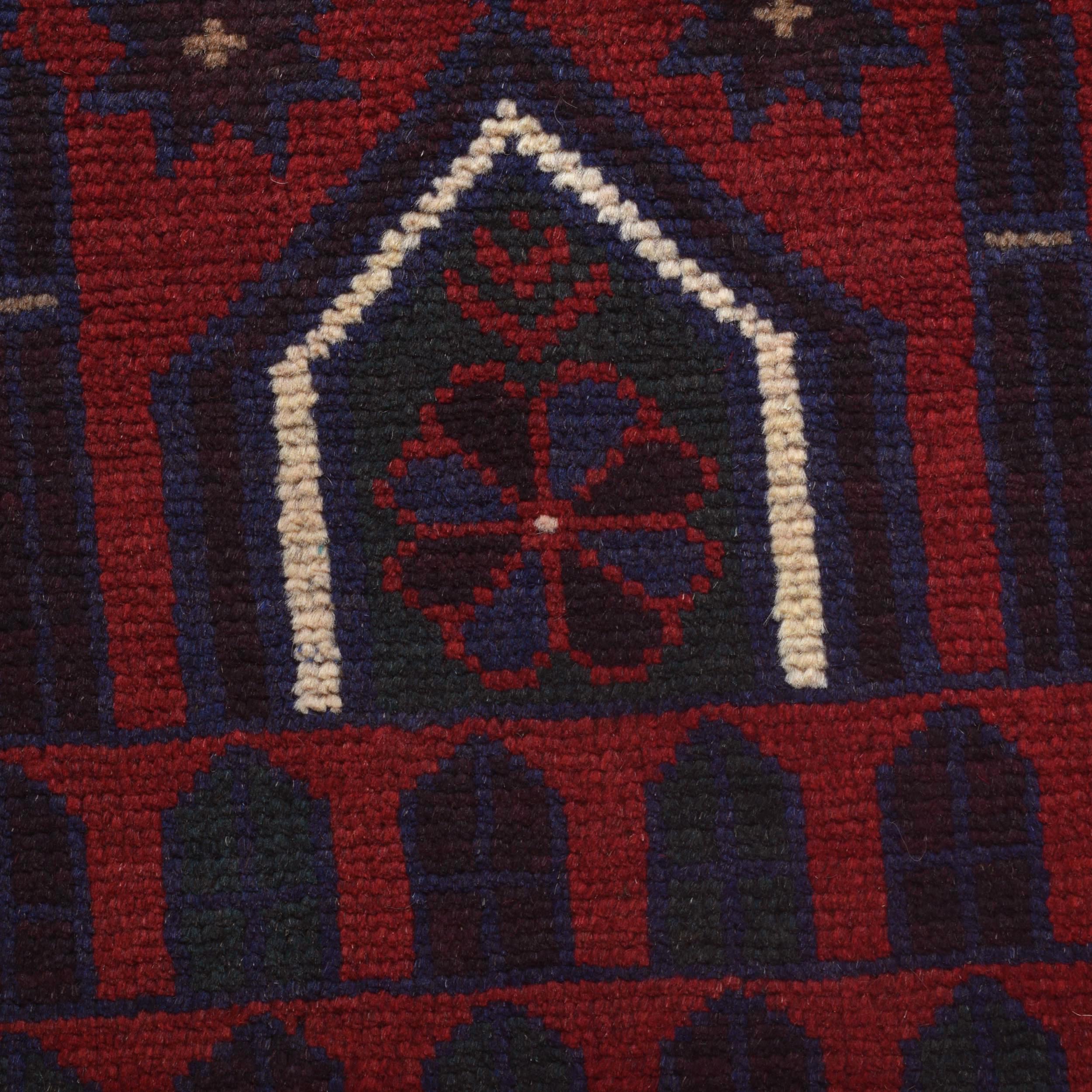 Prayer Mat Afghan Heritage 4.6x2.9 ft