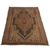 Classic Overdyed Persian Look Rug 4.1x2.6 ft