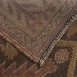 Classic Overdyed Persian Look Rug 4.1x2.6 ft