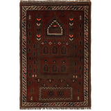 Artistic Distressed Overdyed Carpet 4.2x2.7 ft
