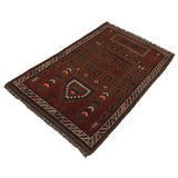 Artistic Distressed Overdyed Carpet 4.2x2.7 ft