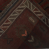 Artistic Distressed Overdyed Carpet 4.2x2.7 ft