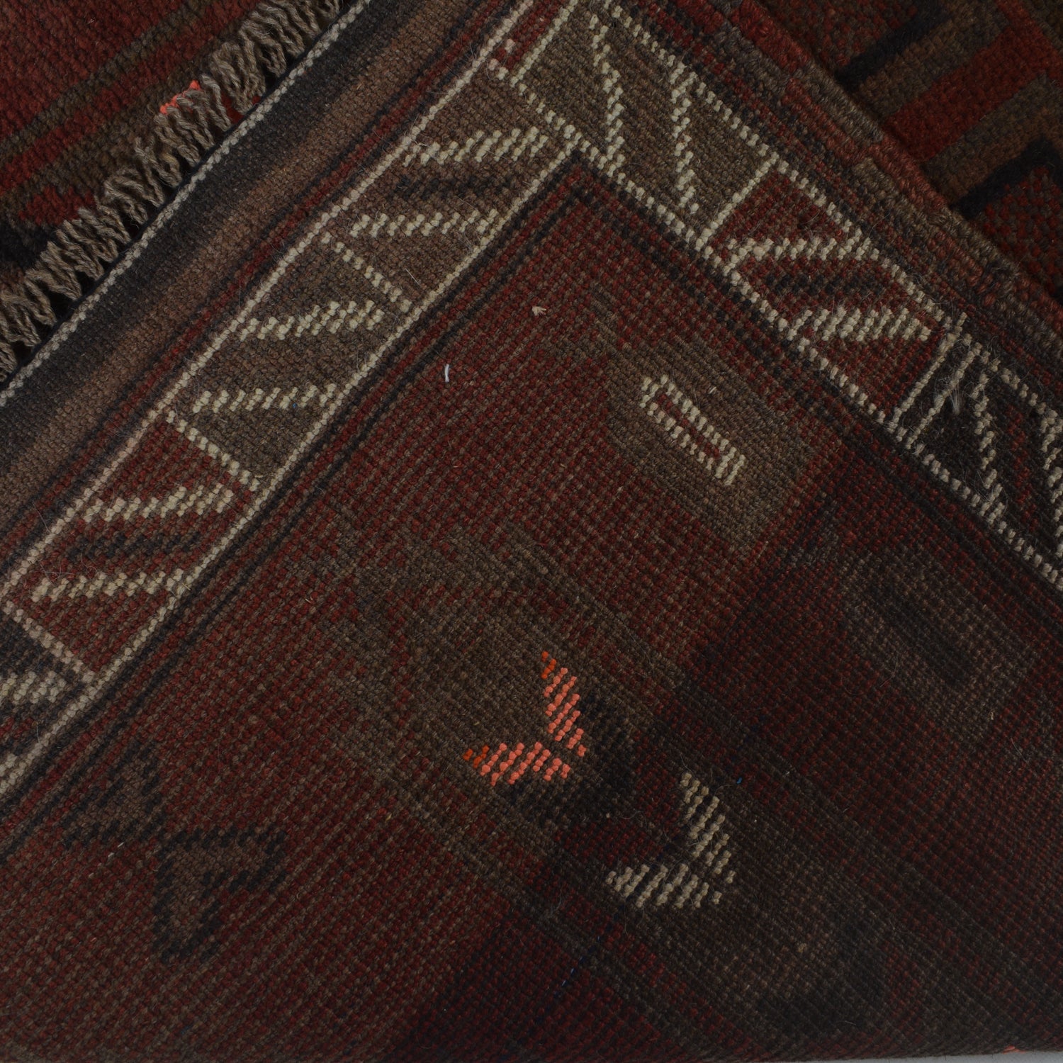 Artistic Distressed Overdyed Carpet 4.2x2.7 ft