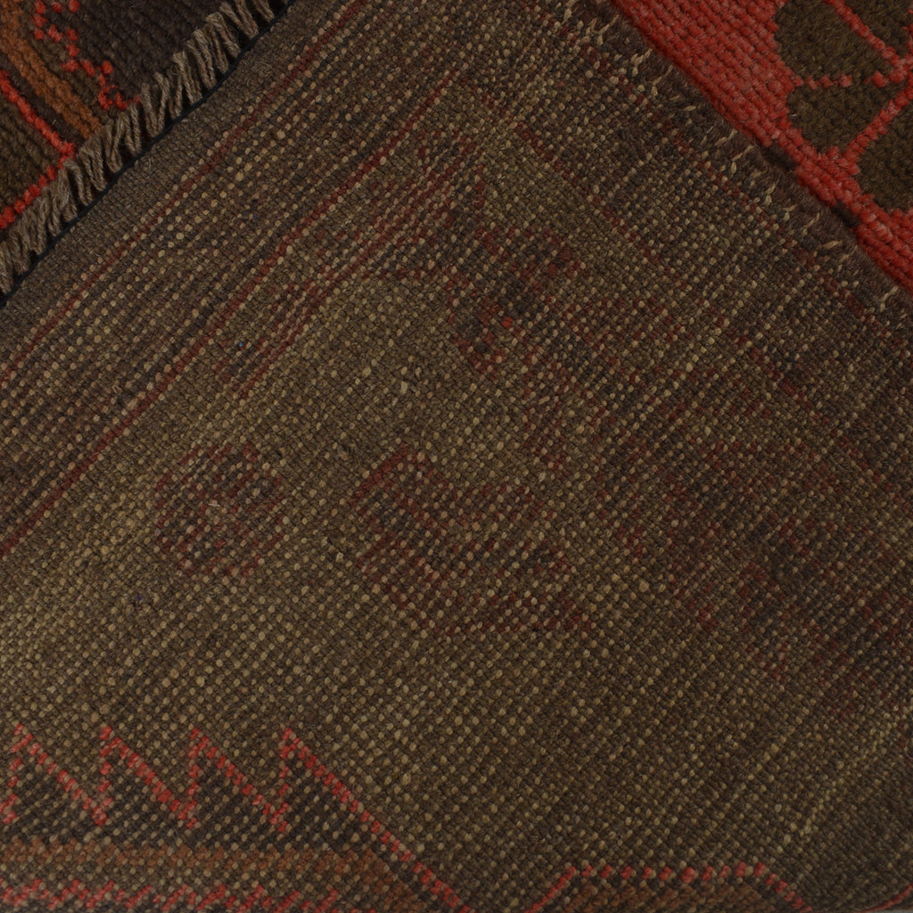 Luxury Vintage Overdyed Wool Area Rug 4.4x2.7 ft