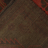 Luxury Vintage Overdyed Wool Area Rug 4.4x2.7 ft