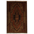 Premium Handwoven Overdyed Area Rug 4.2x2.9 ft
