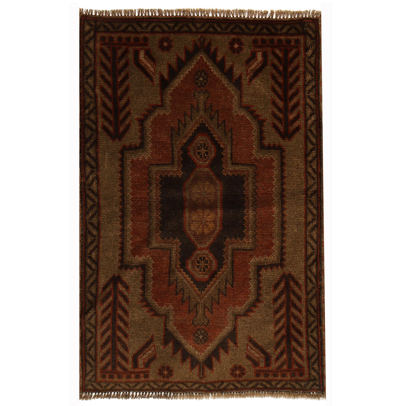 Premium Handwoven Overdyed Area Rug 4.2x2.9 ft