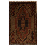 Premium Handwoven Overdyed Area Rug 4.2x2.9 ft