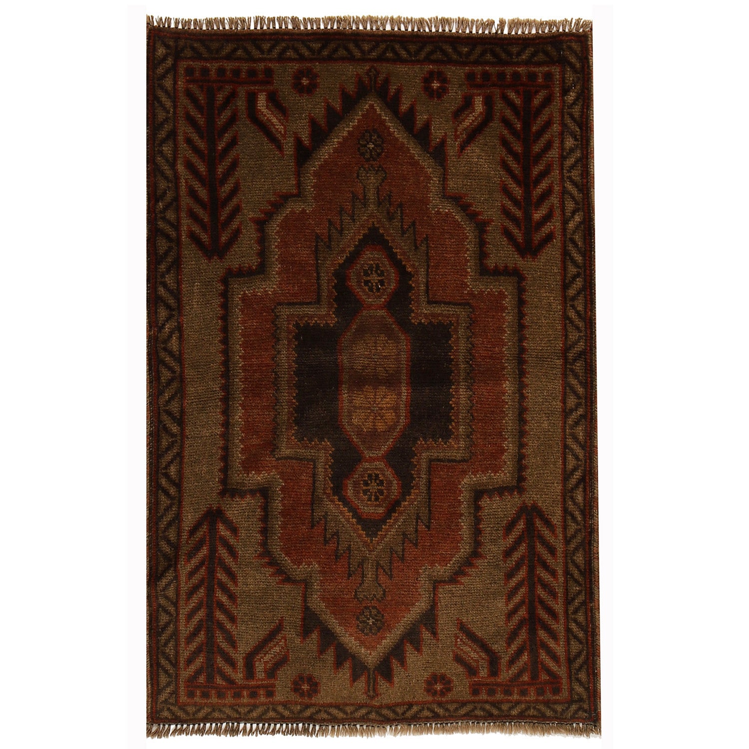 Premium Handwoven Overdyed Area Rug 4.2x2.9 ft