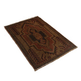 Premium Handwoven Overdyed Area Rug 4.2x2.9 ft
