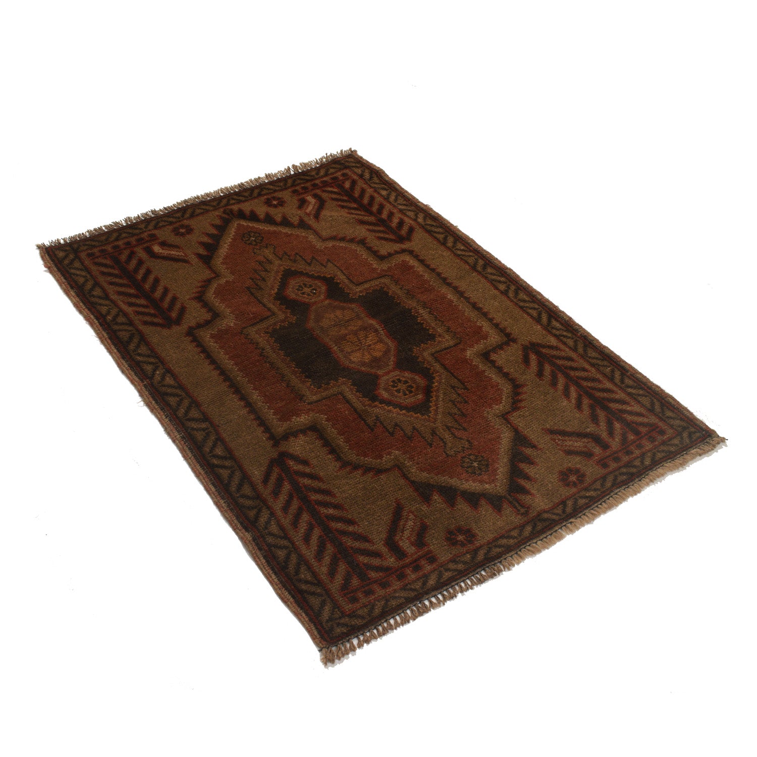 Premium Handwoven Overdyed Area Rug 4.2x2.9 ft