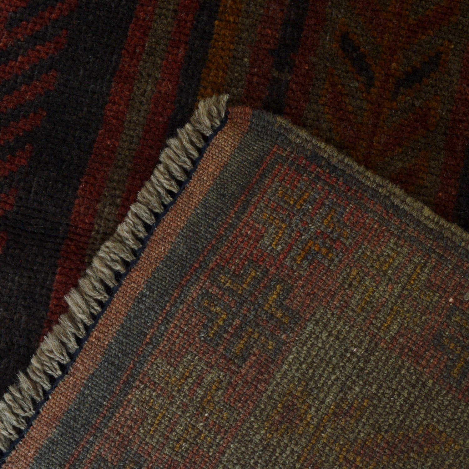 Classic Vintage Overdyed Persian Rug 4.4x2.8 ft
