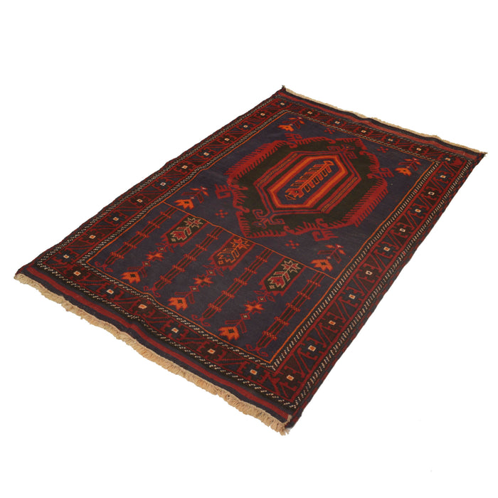 Wool Woven Prayer Mat 4.3x3 ft