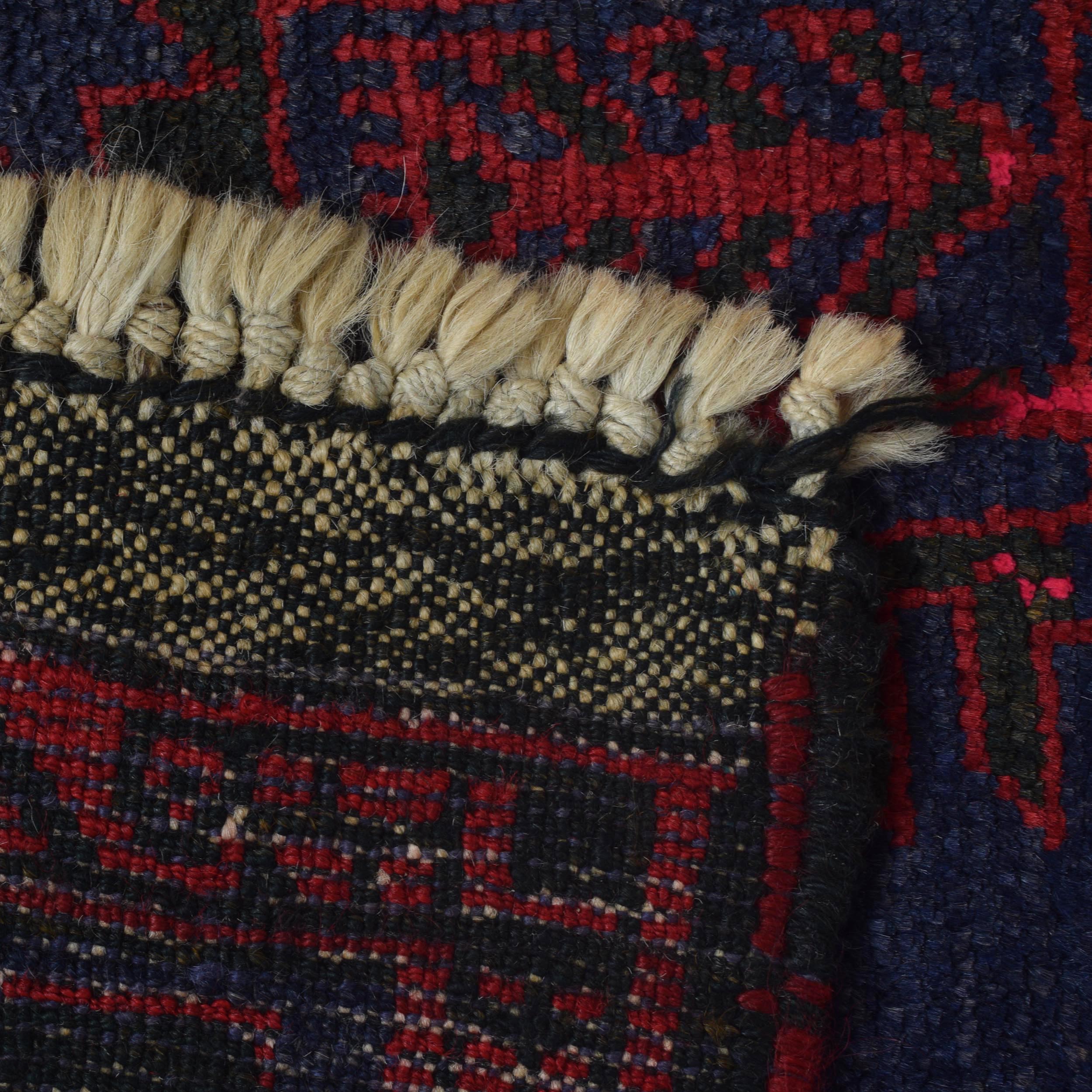 Afghan Mosque Prayer Rug 4x2.8 ft