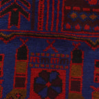 Prayer Rug Afghan Style 4.9x2.8 ft