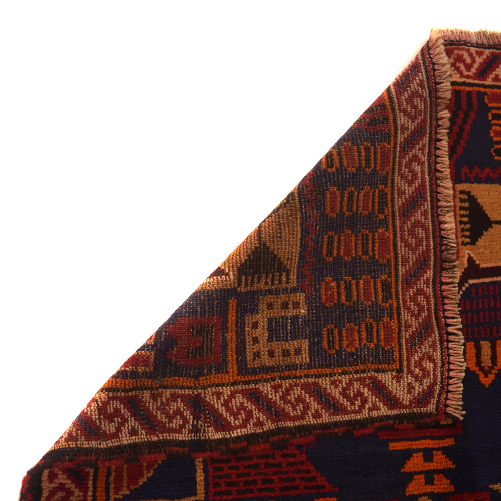 Handcrafted Afghan Prayer Mat Work 4.6x3 ft