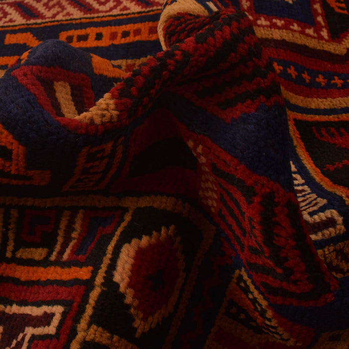 Handcrafted Afghan Prayer Mat Work 4.6x3 ft