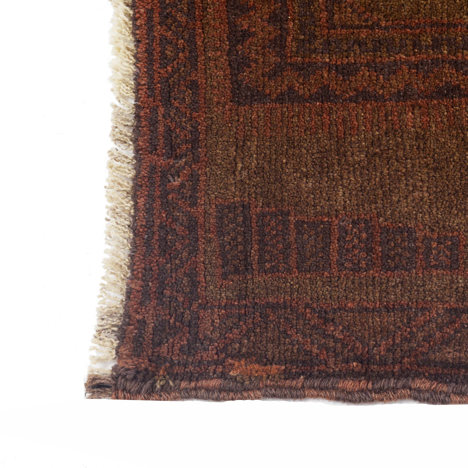 Unique Distressed Overdyed Floor Carpet 4.8x3.1 ft