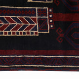 Prayer Mat Tribal Afghan 4.4x2.8 ft