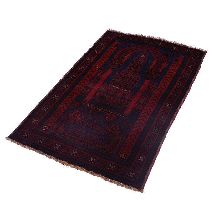 Afghan Classic Prayer Rug 4.6x3 ft