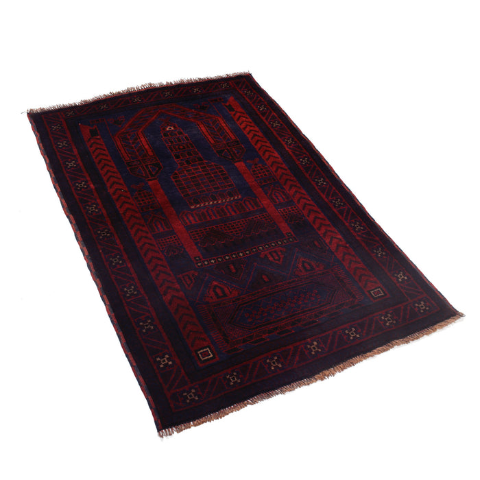Afghan Classic Prayer Rug 4.6x3 ft