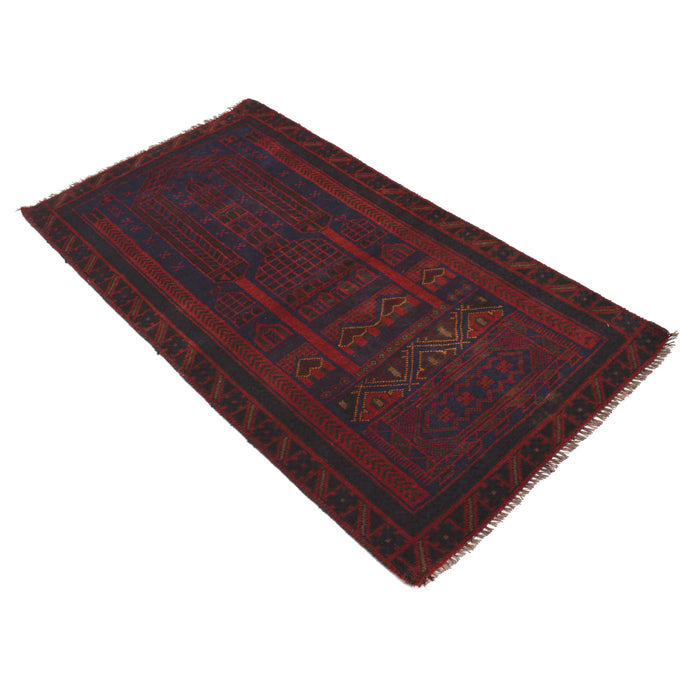 Prayer Rug Afghan Craft 5x2.7 ft