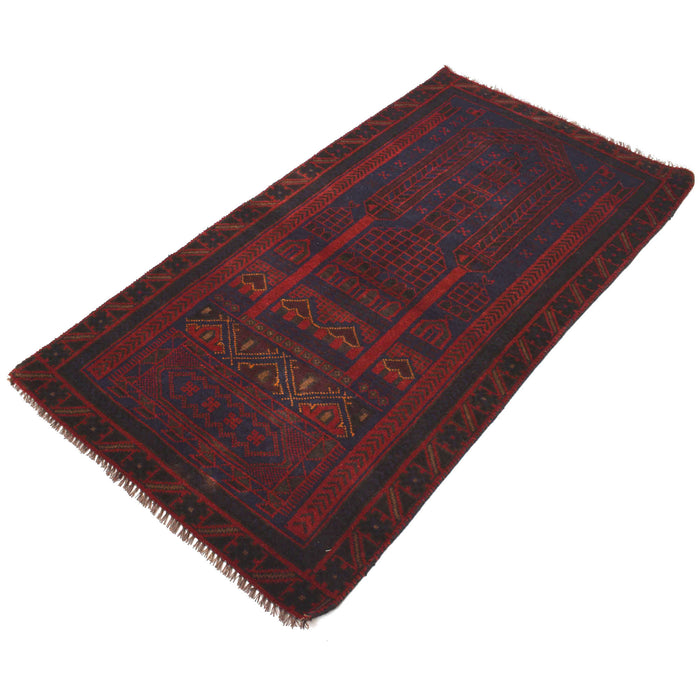 Prayer Rug Afghan Craft 5x2.7 ft