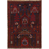 Afghan Weaving Prayer Mat 4.4x3 ft