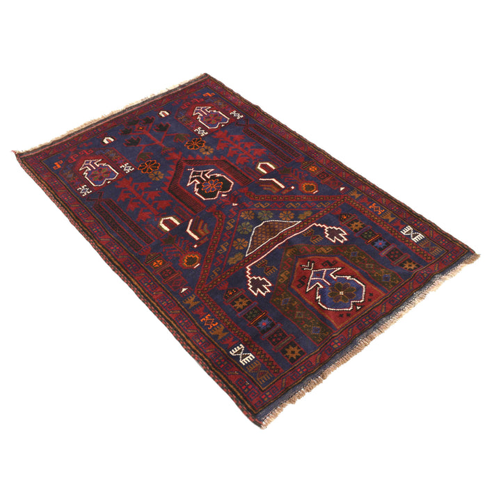Afghan Weaving Prayer Mat 4.4x3 ft