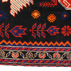 Afghan Wool Prayer Rug Pattern 5x2.9 ft