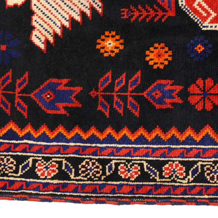 Afghan Wool Prayer Rug Pattern 5x2.9 ft