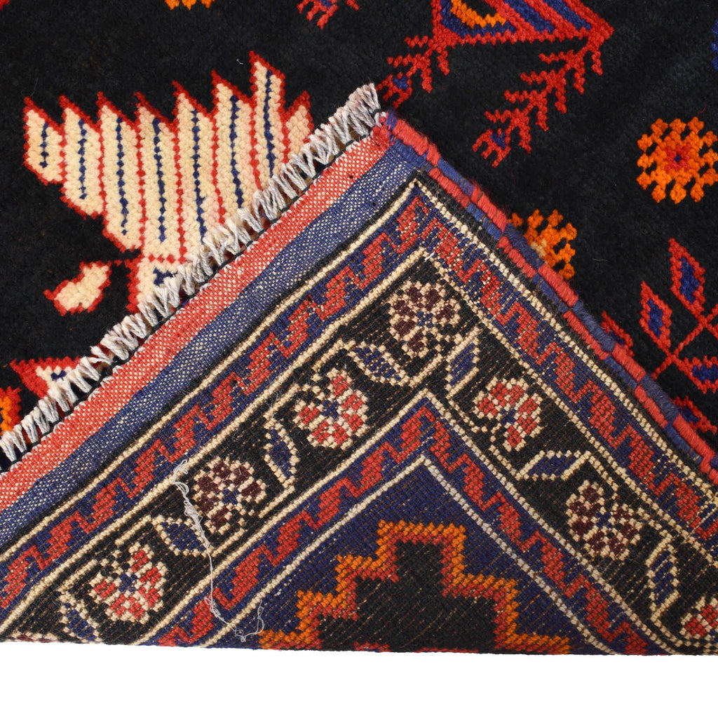 Afghan Wool Prayer Rug Pattern 5x2.9 ft