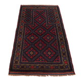 Traditional Prayer Mat Afghan 4.6x2.7 ft