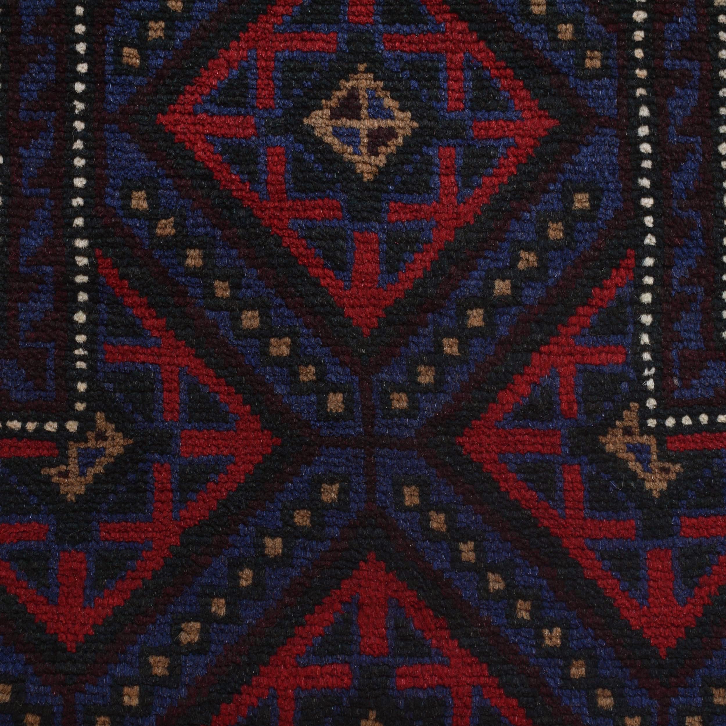 Traditional Prayer Mat Afghan 4.6x2.7 ft