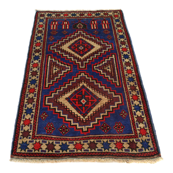 Prayer Rug Artisan Afghan 4.5x2.7 ft