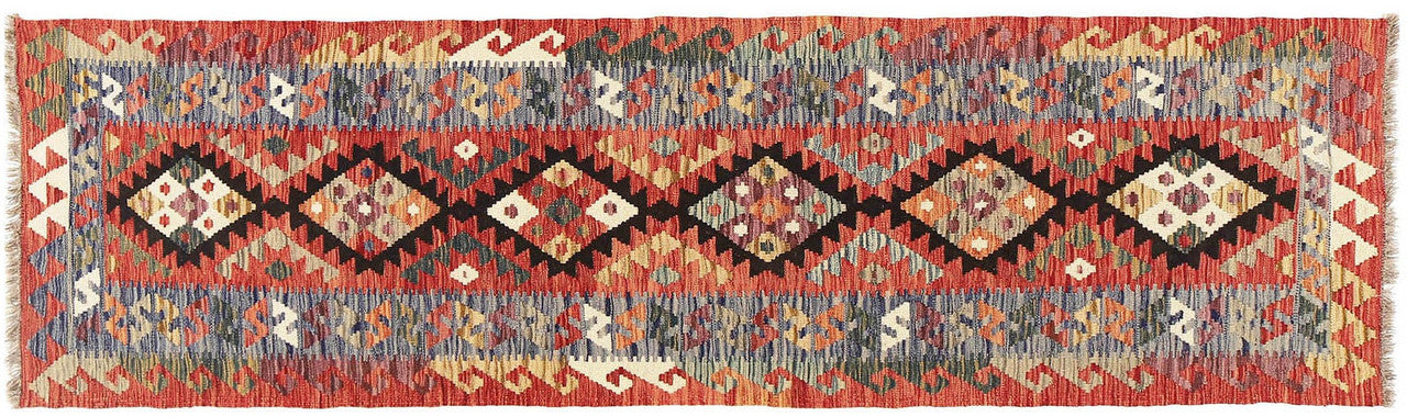 Afghan home decor, wool runner rug, authentic Afghan rug,