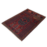 Afghan Handloom Wool Prayer Rug 4.6x3.1 ft