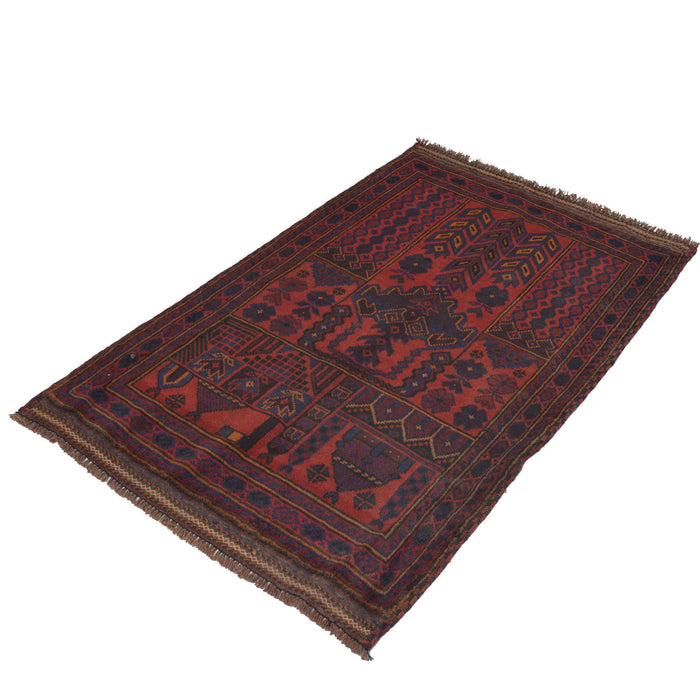 Prayer Rug Woven Afghan 4.7x2.9 ft