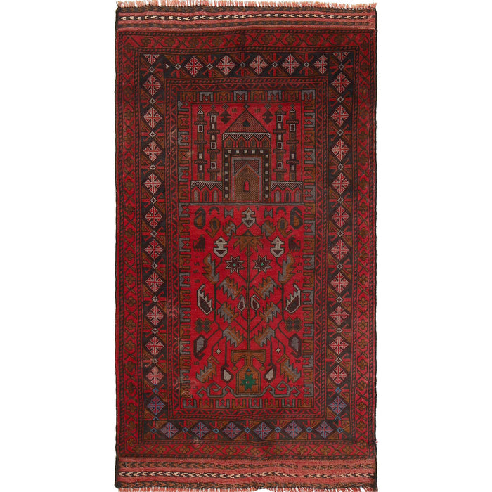 Afghan Handloom Prayer Mat 5.1x2.7 ft