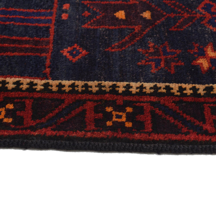 Nomadic Afghan Traditional Prayer Mat 4.3x3 ft