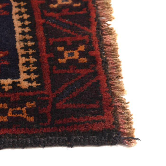 Nomadic Afghan Traditional Prayer Mat 4.3x3 ft