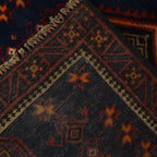 Nomadic Afghan Traditional Prayer Mat 4.3x3 ft
