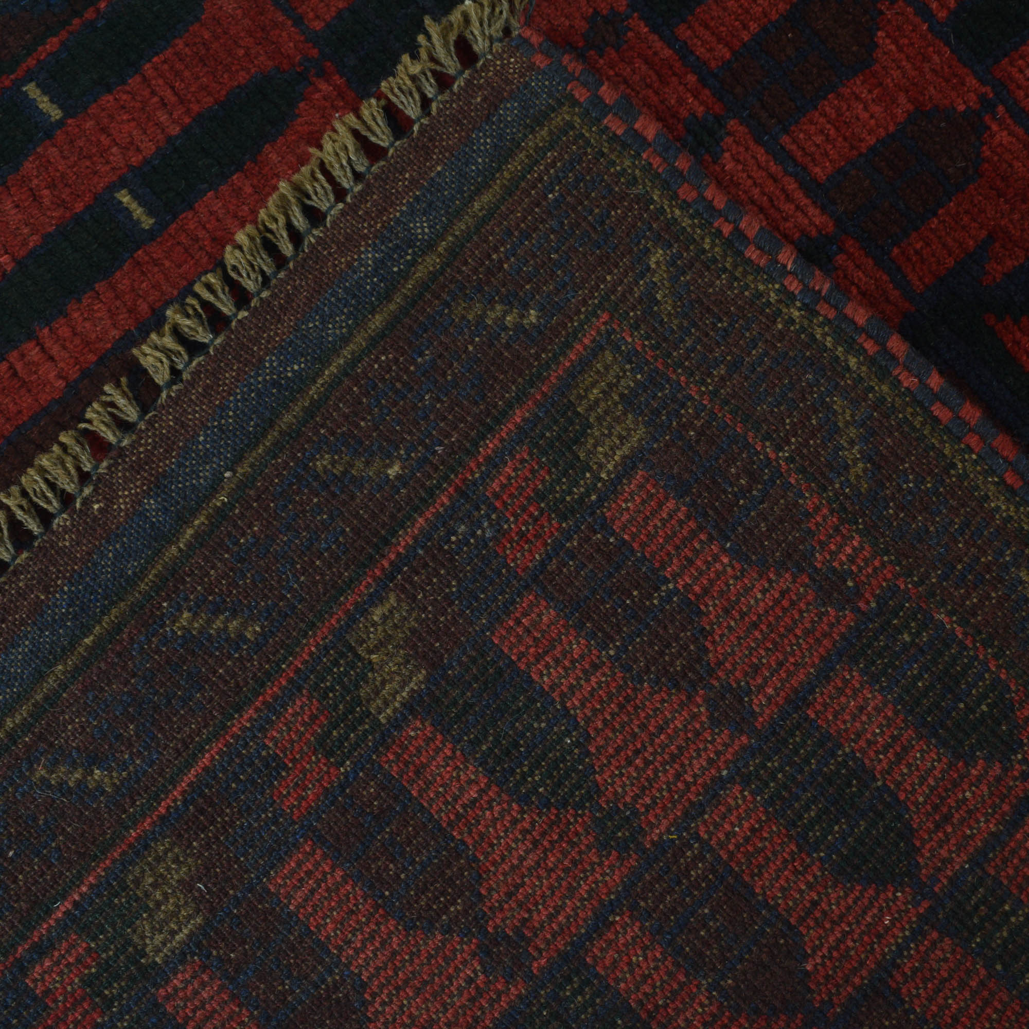 Afghan Tribal Worship Rug 4.4x2.9 ft