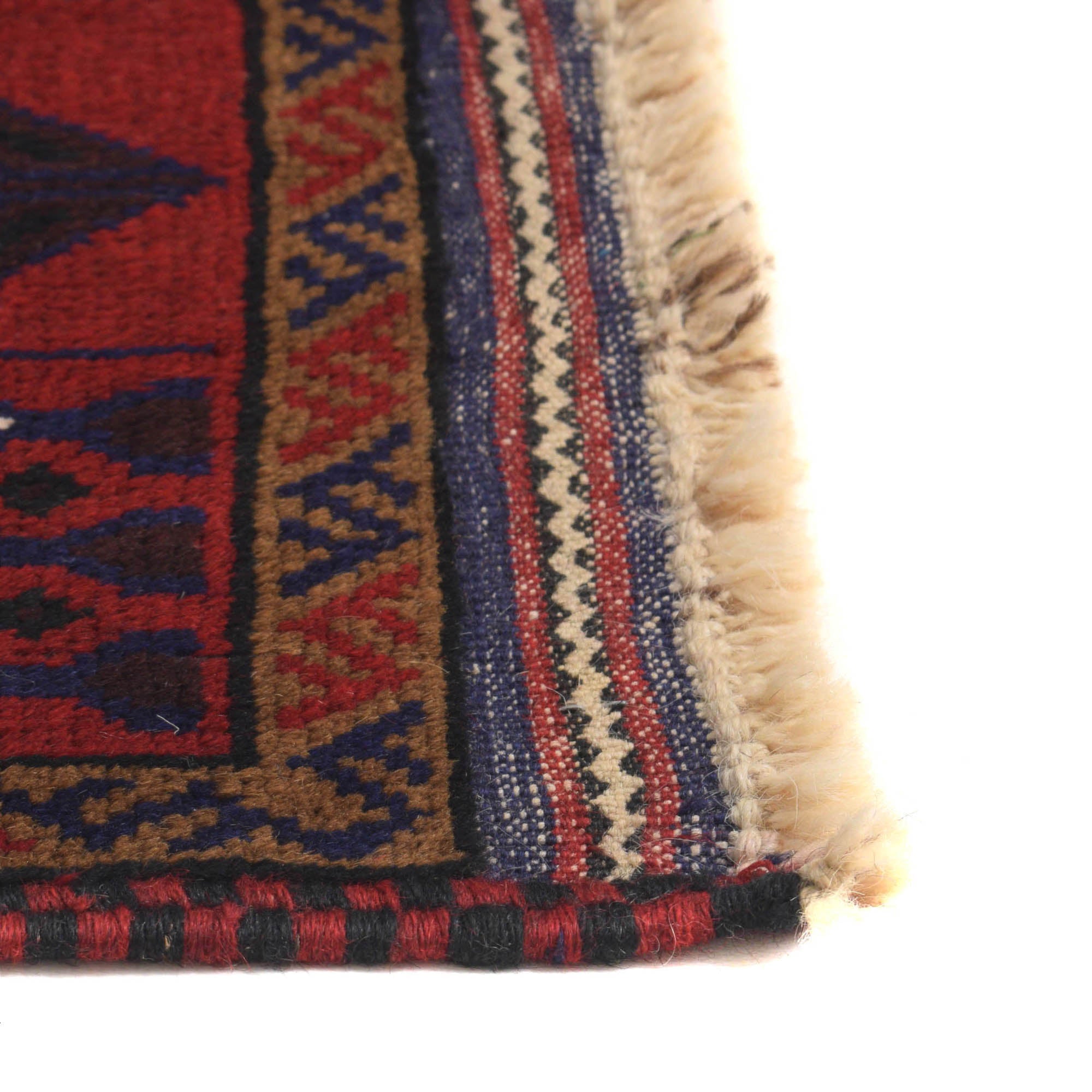 Afghan Woven Prayer Design 4.4x2.6 ft