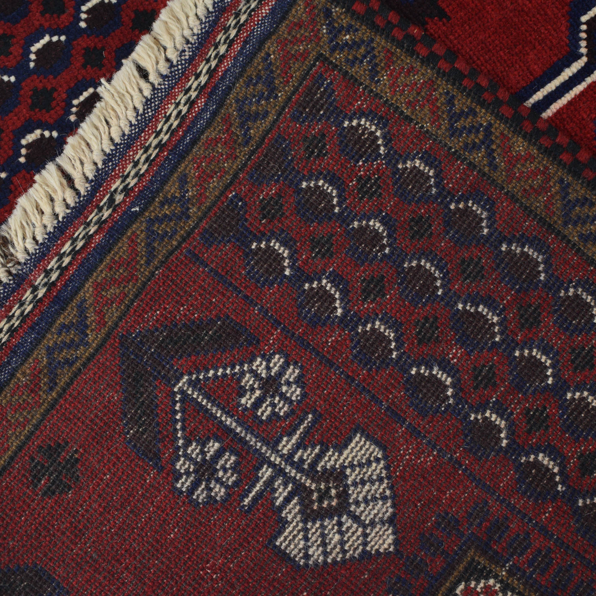 Afghan Woven Prayer Design 4.4x2.6 ft