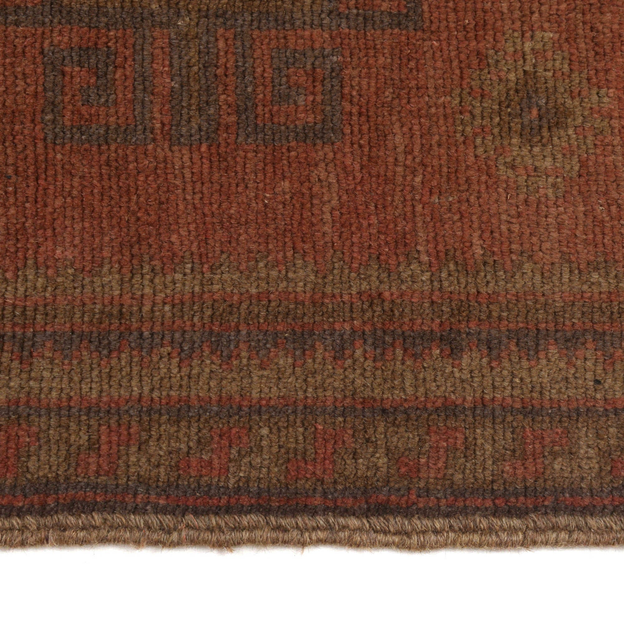 Artistic Handmade Overdyed Wool Rug 4.8x2.6 ft