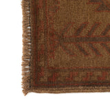 Artistic Handmade Overdyed Wool Rug 4.8x2.6 ft